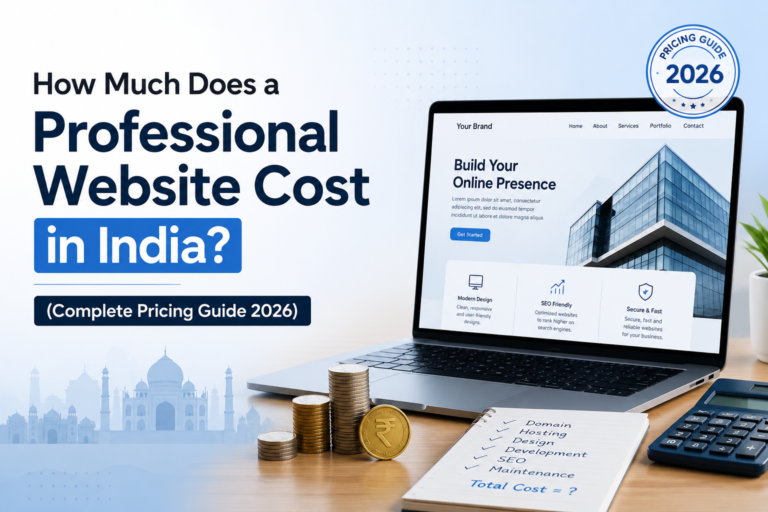 How Much Does a Professional Website Cost in India? (Complete Pricing Guide 2026)